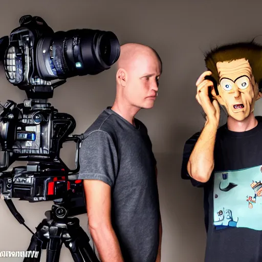 Dslr Beavis And Butthead Become Real People Real Stable Diffusion