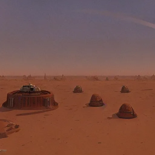 Post Apocalyptic Tatooine Artwork By Ralph Mcquarrie Stable