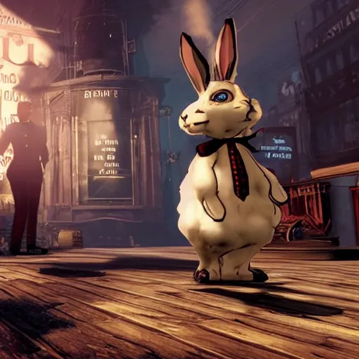 A Rabbit In The Video Game Bioshock Infinite Stable Diffusion Openart