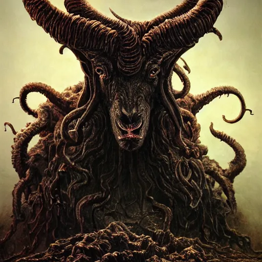 Outer God Shub Niggurath The Black Goat Of The Woods Stable Diffusion