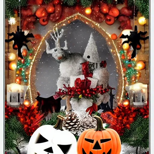 Christmas Halloween Combined Stable Diffusion Openart