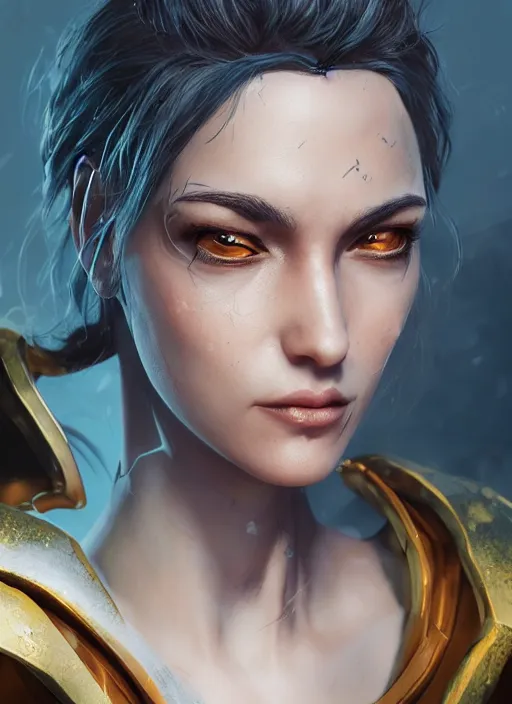 An Epic Fantasy Comic Book Style Portrait Painting Of Stable