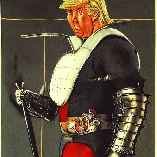 Donald Trump As A Knight Shinning Armor Knights Stable Diffusion