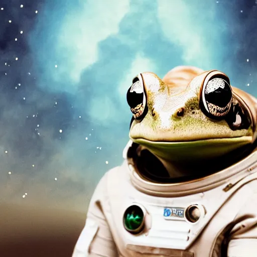 Frog In A Spacesuit And Brad Pitt In A Spacesuit Stable Diffusion