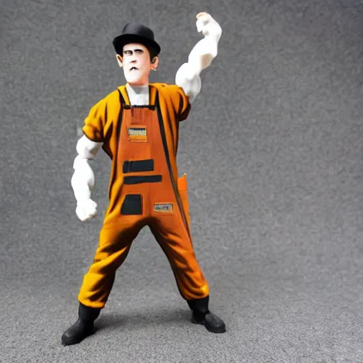 Nils Bohr Cosplay Car Mechanic Stop Motion Vinyl Stable Diffusion