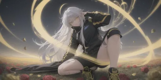 White Hair Samurai Girl With Two Masamune Katana We Openart