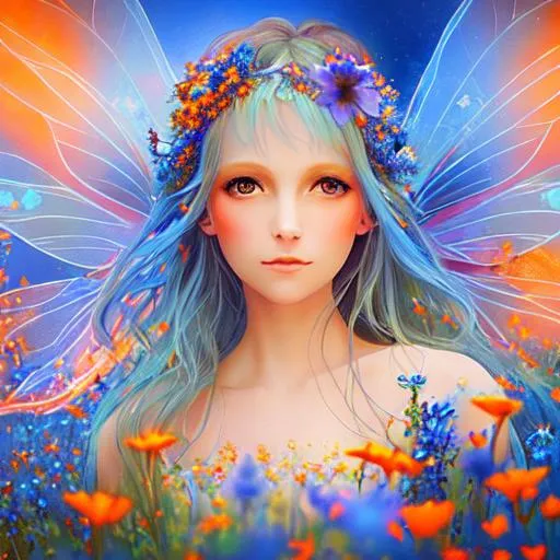 Fairy Goddess Of Wildflowers Ethereal Dreamscape Co