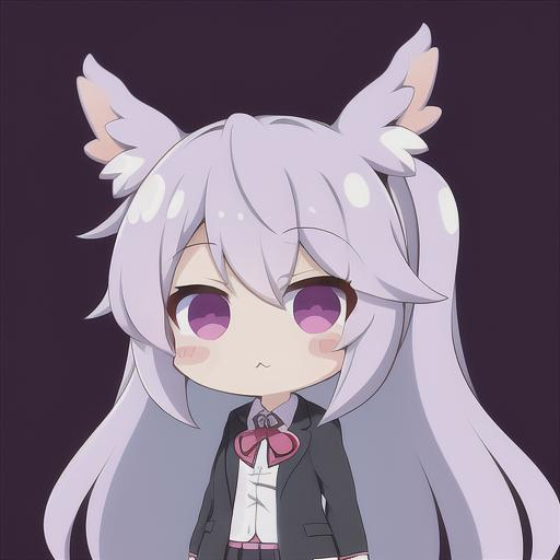 Cute Preppy Anime Girl With Bat Wings Anime Pfp Hd Openart