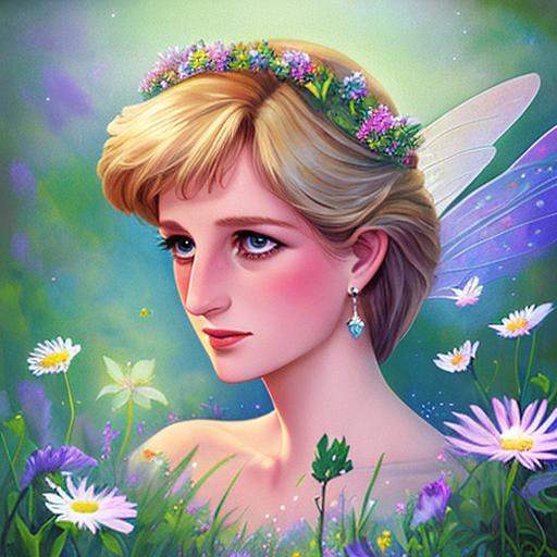 Princess Diana As A Fairy Goddess Of Wildflowers Eth