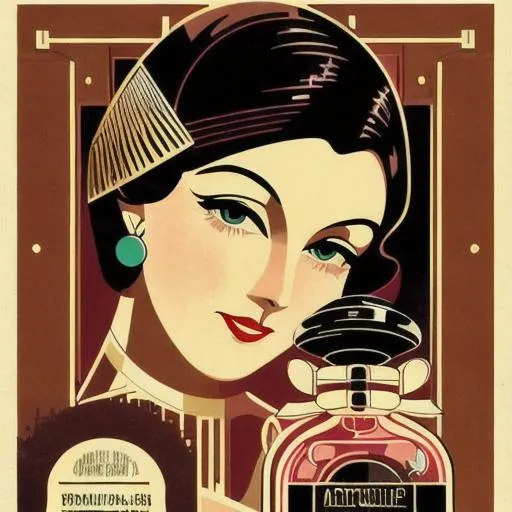 Vintage Advertising Perfume Images In An Art Deco Style OpenArt