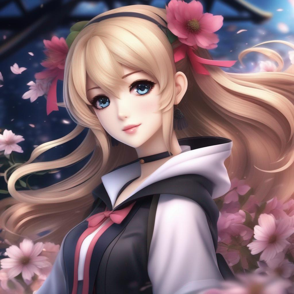 D Anime Woman And Beautiful Pretty Art K Full Hd J