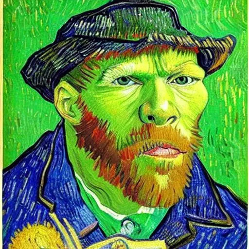 Vincent Van Gogh Paint Of Shrek Openart