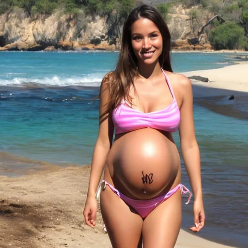 Pregnant Bikini Girl