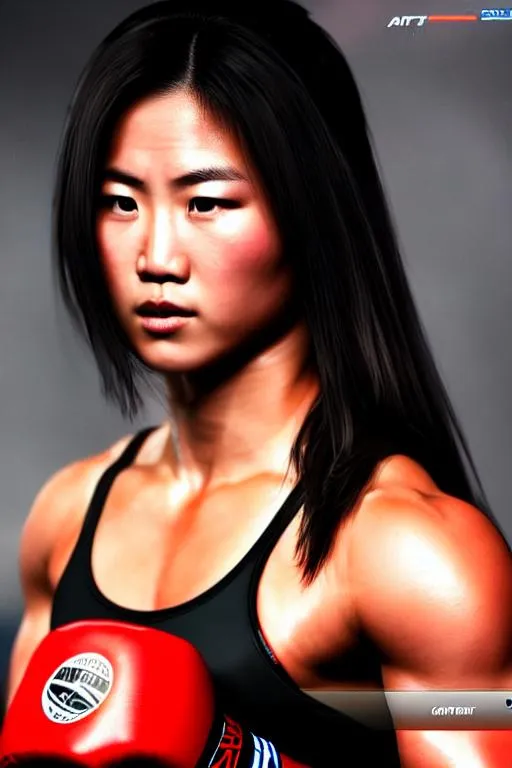 Realistic Detailed Image Of A Athletic Asian Female Openart