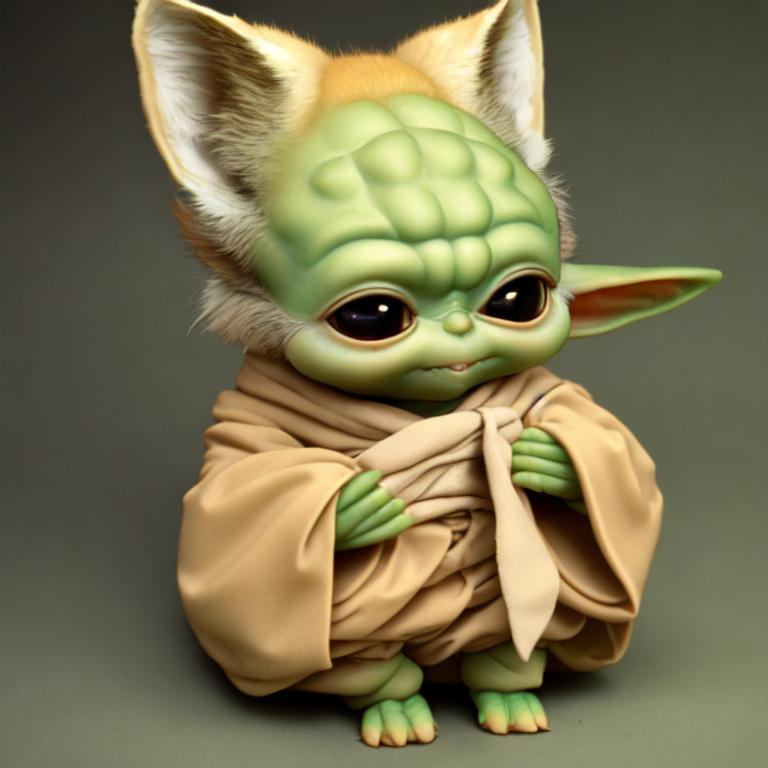 Baby Yoda But With Fennec Fox As Its Head OpenArt