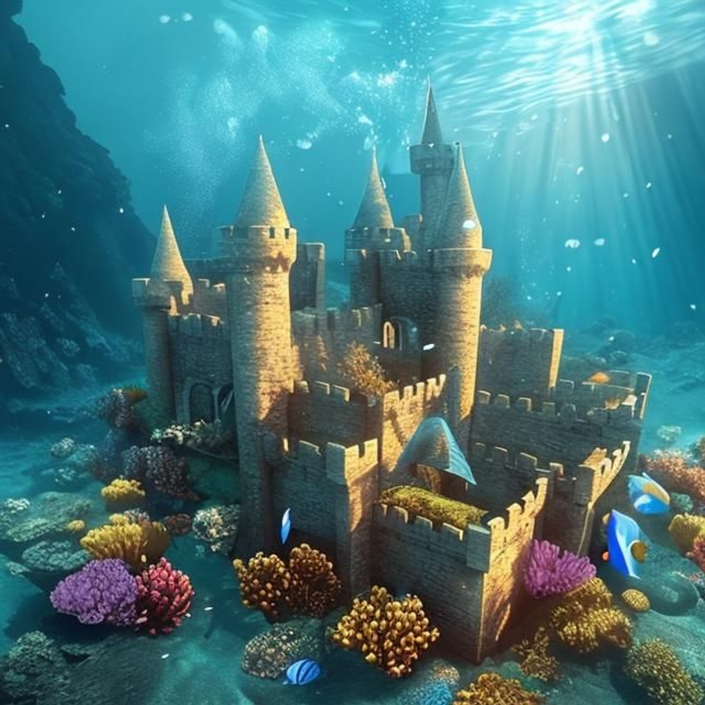 UNDERWATER CASTLE OpenArt