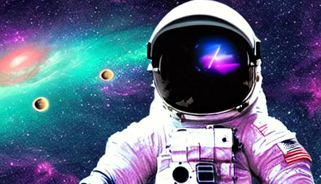 Astronaut Vaporwave Aesthetic Galaxy Openart