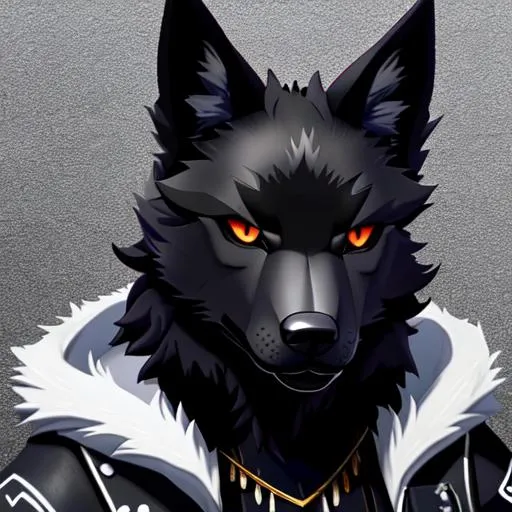Puro The Black Latex Wolf From The Furry Game CHANGED