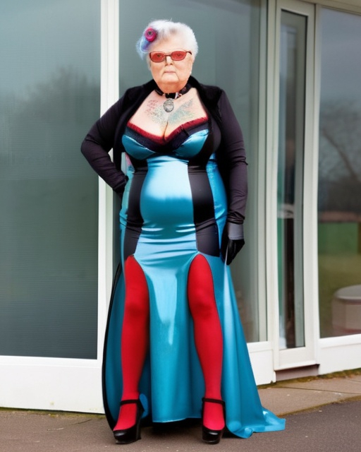 Morbidly Obese Female Glamorous Granny Gran Grandma