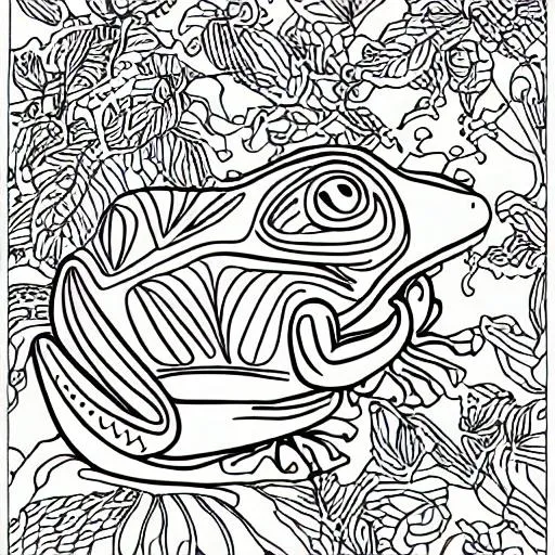 Coloring Book Frog Openart