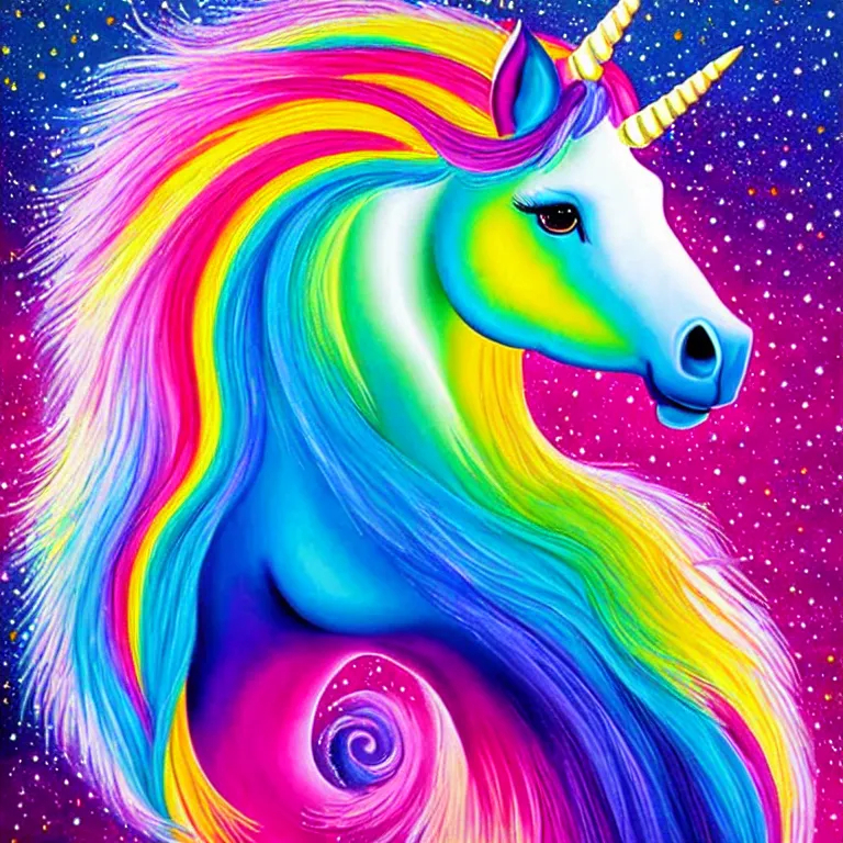 Unicorn By Lisa Frank Painting OpenArt