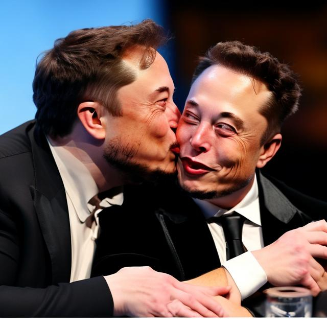 Elon Musk Kissing Prichard Col N Openart