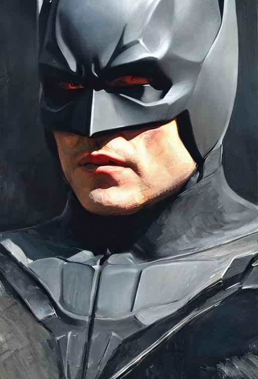 Portrait Of Batman Extreme Detail By Maurice Senda Openart