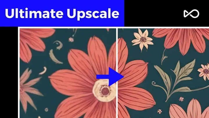 Ultimate upscale: precise and creative upscale