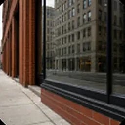 Reference photo of the city storefront location