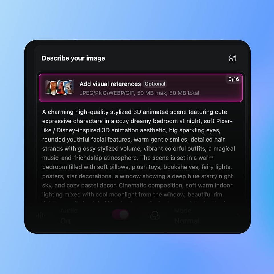 Start with an image or a prompt