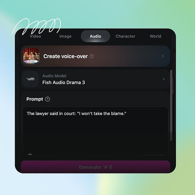 Write your script and notes