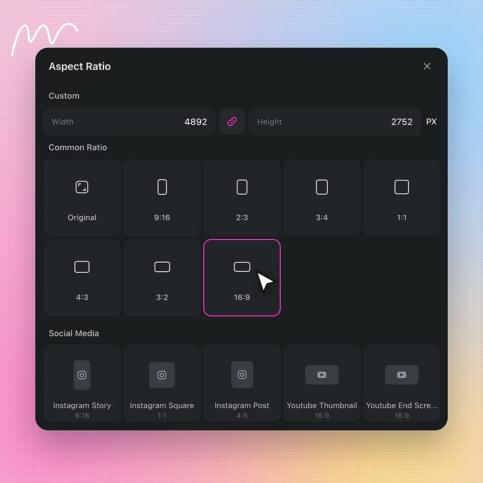 Choose the new shape