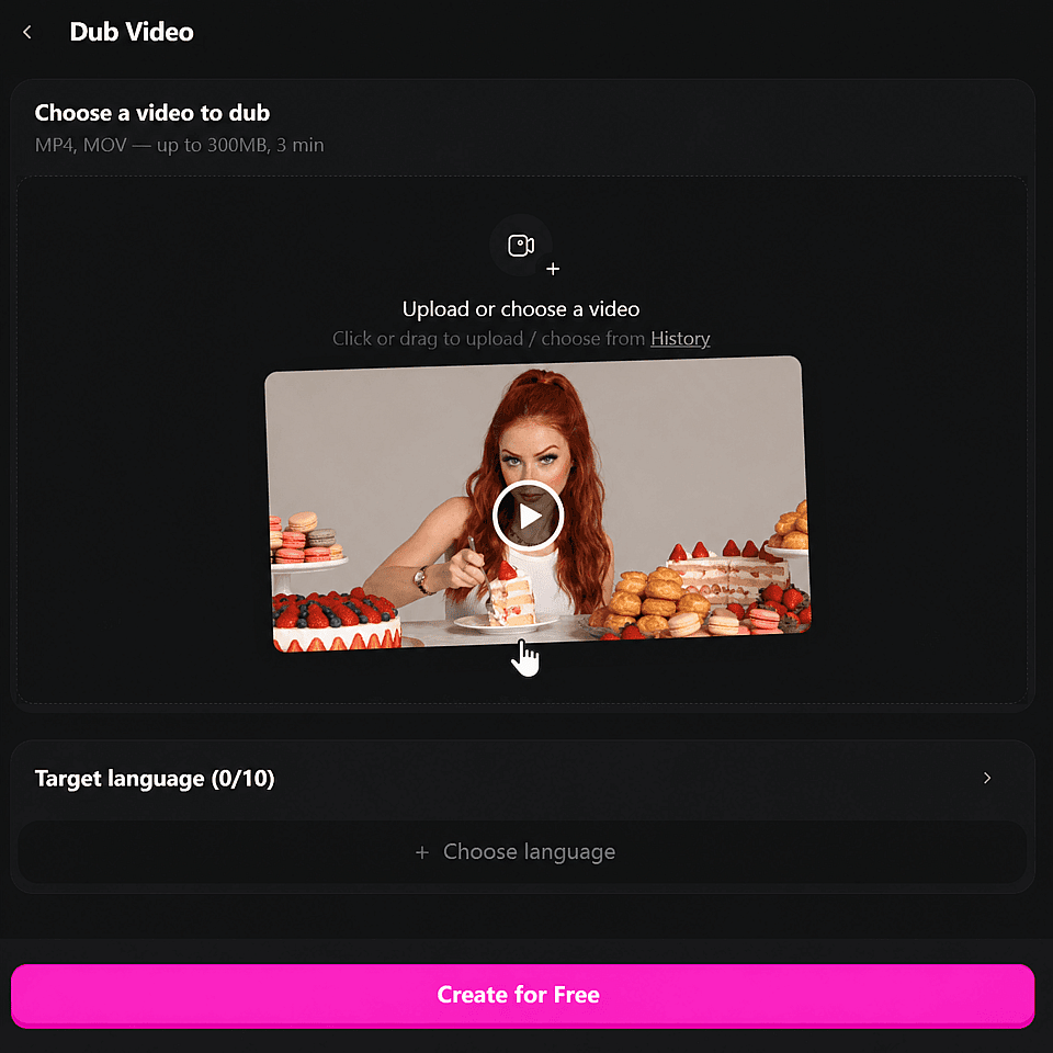 Upload your clip