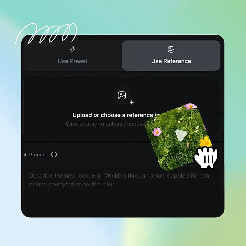 Choose or Generate Your New Background