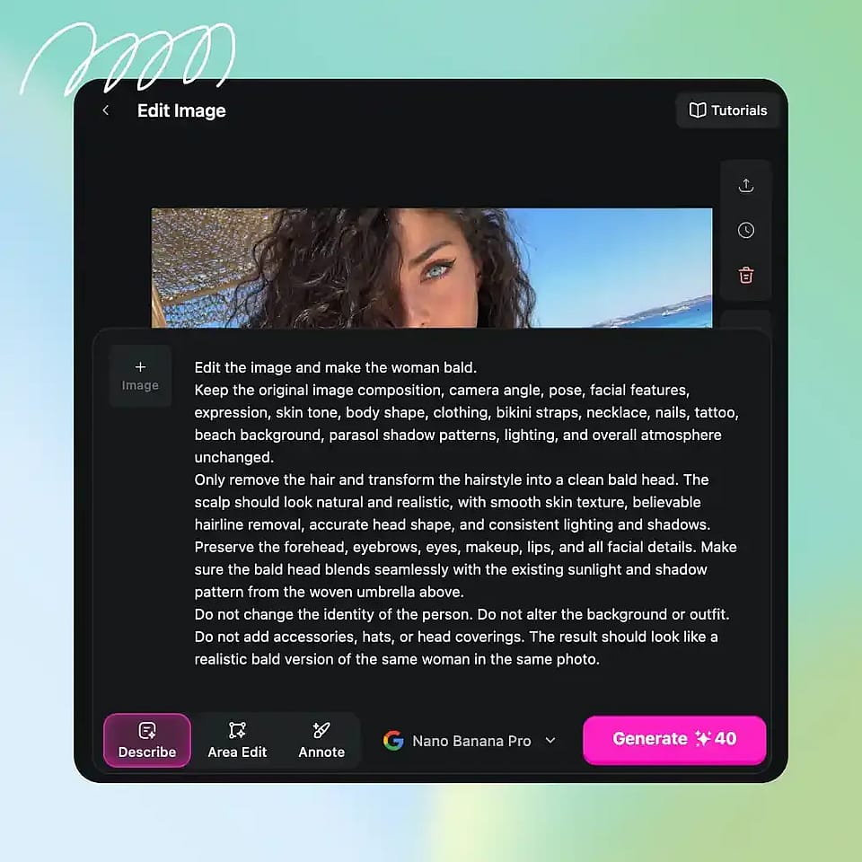 Apply the Bald Filter