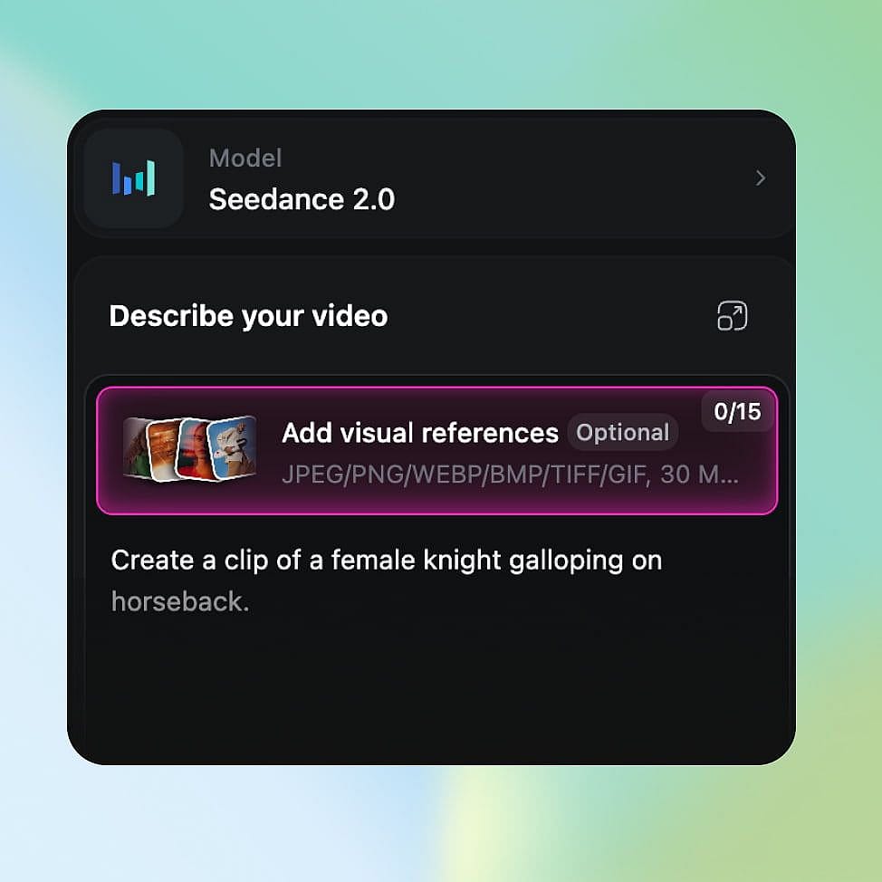 Write Your Prompt and Load References