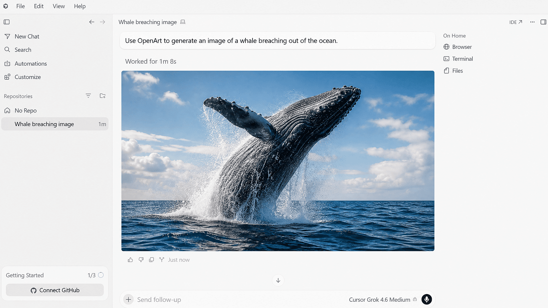 Ask for an Image as You Build