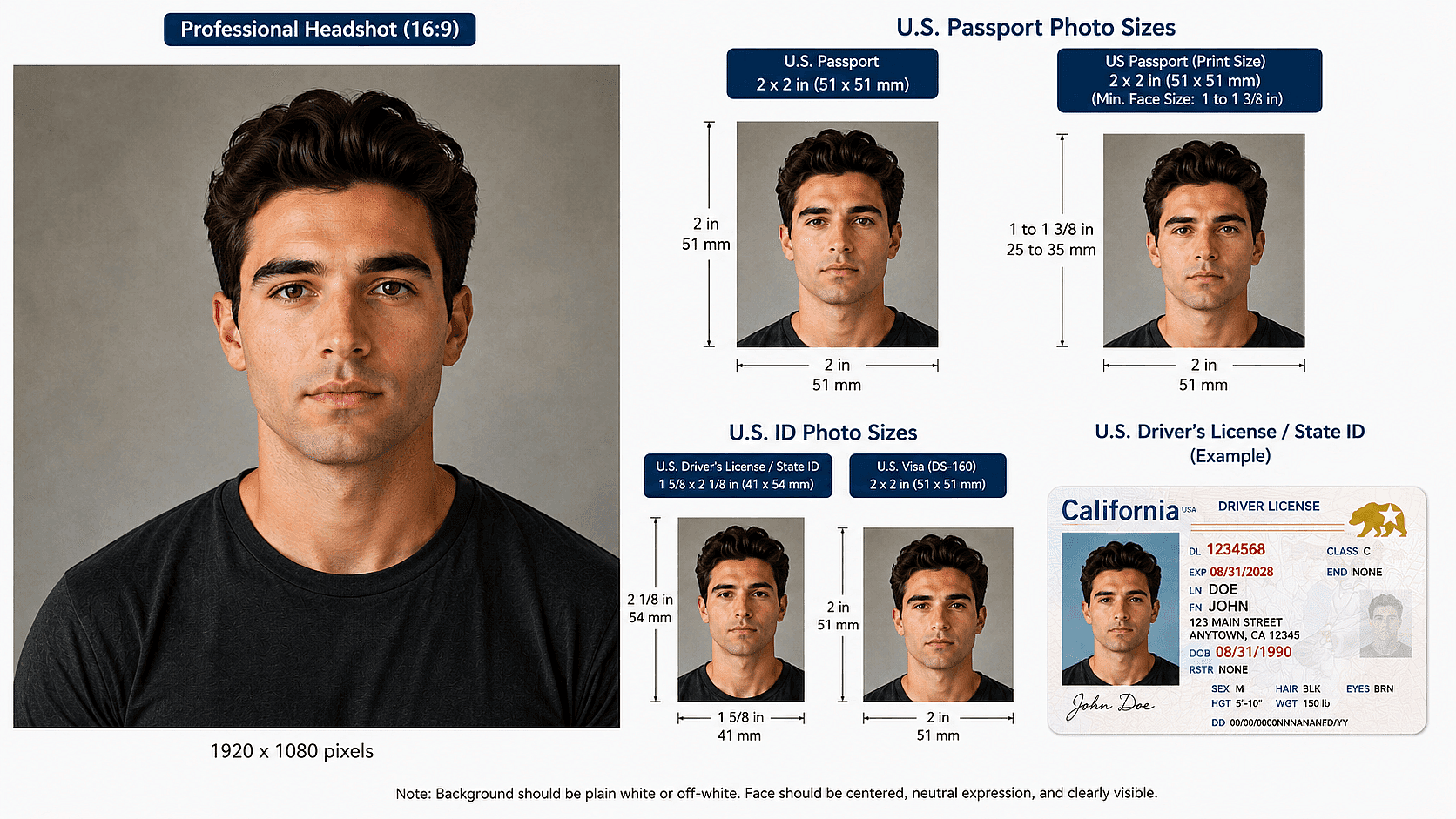 Passport-Ready Headshots