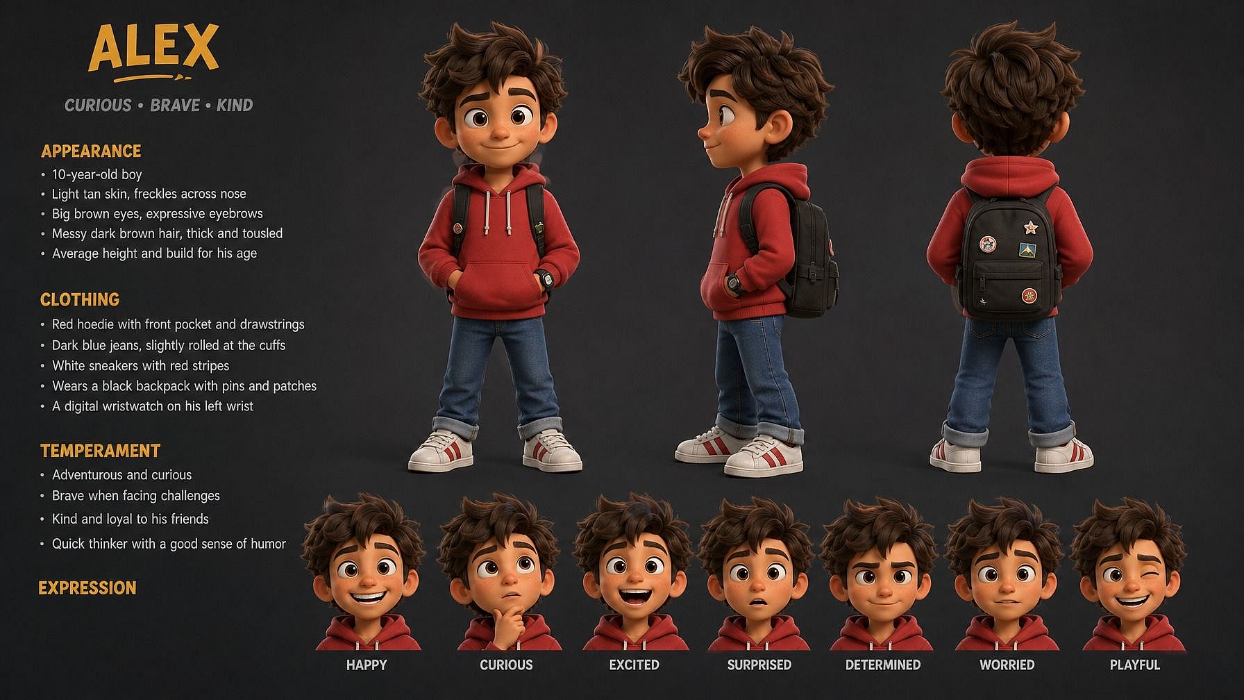 3D Cartoon Characters from a Prompt