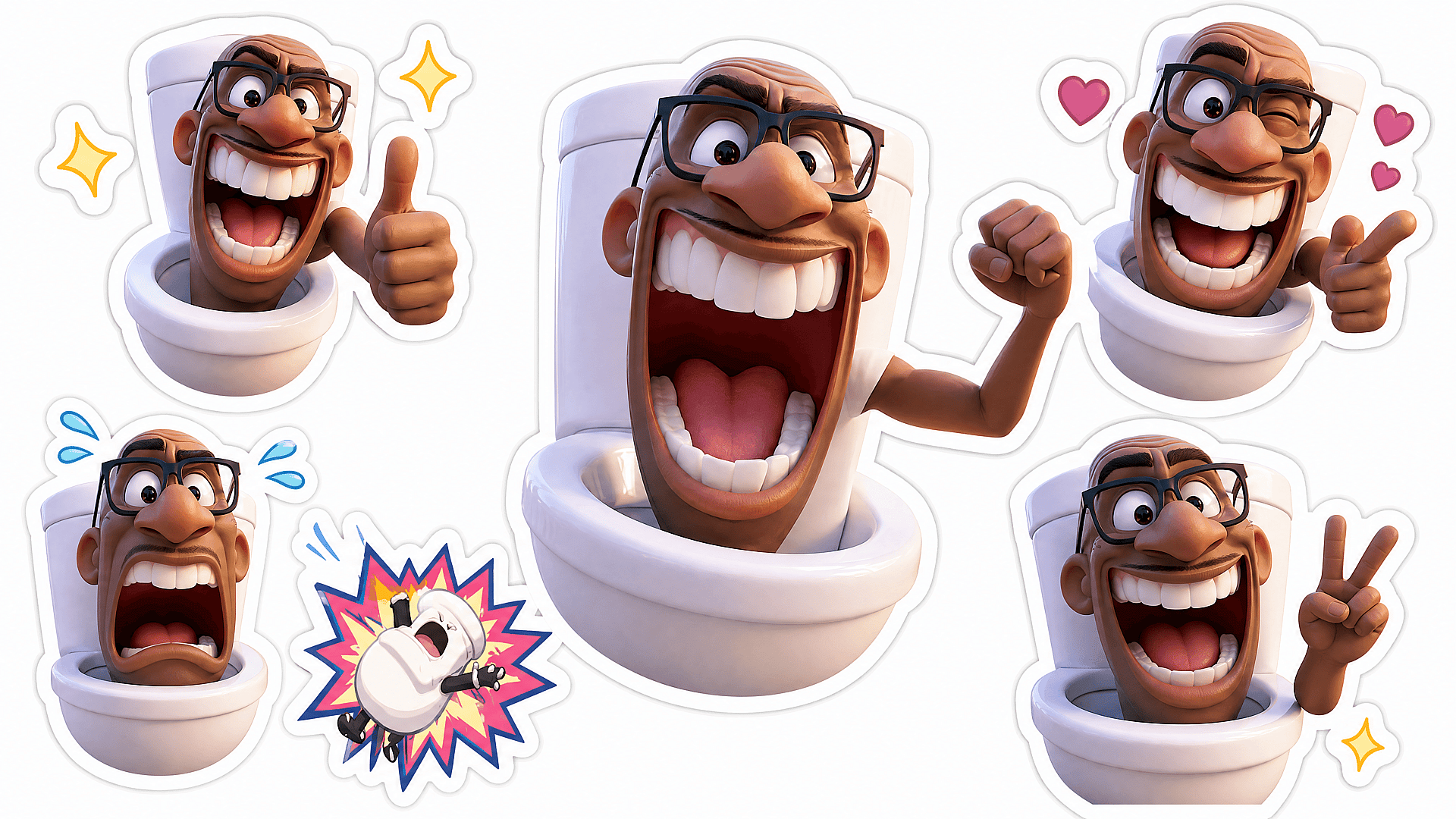 Skibidi Toilet Sticker