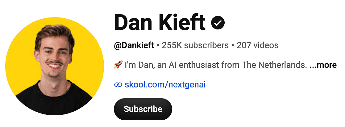 AI video creator example