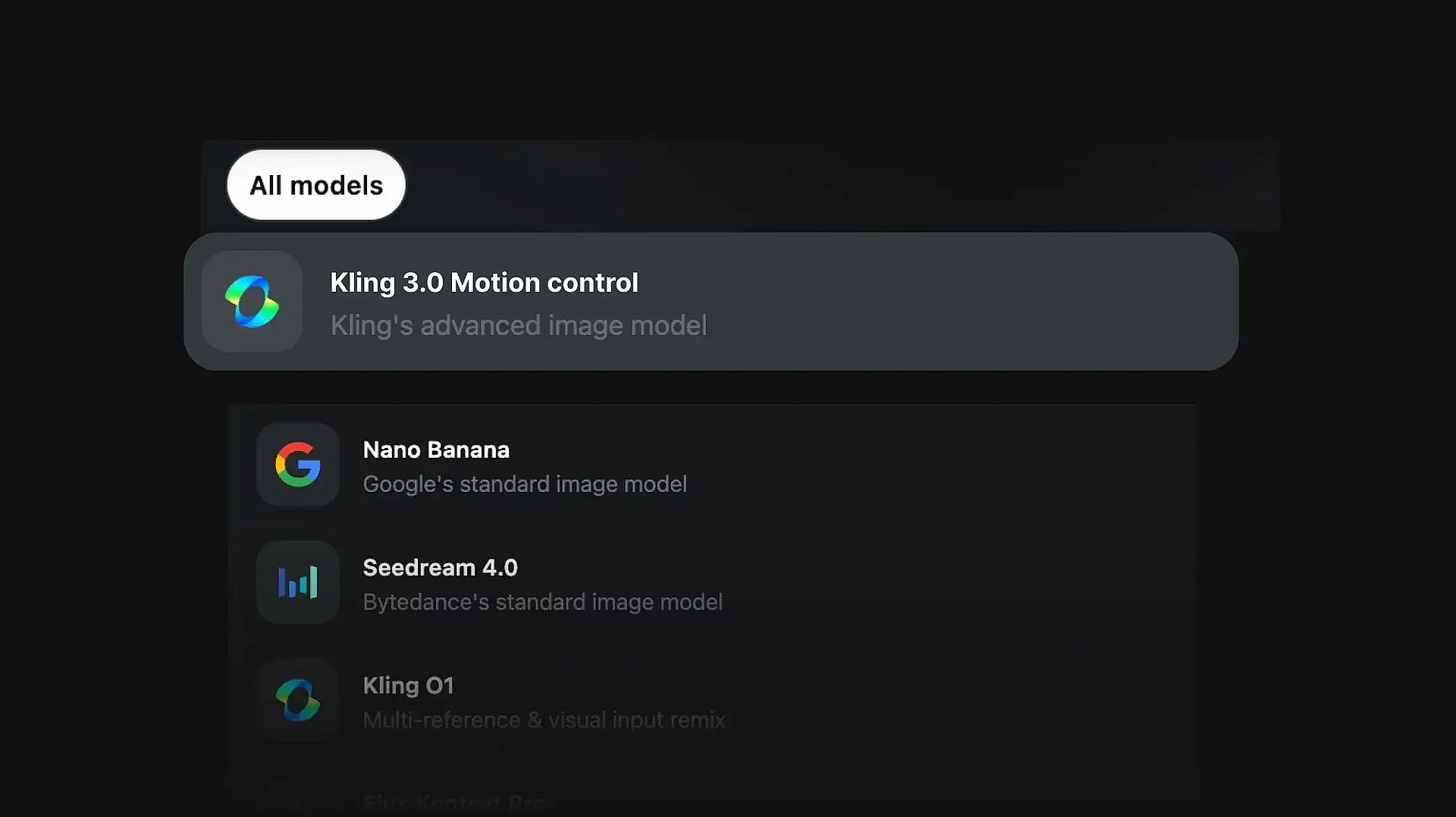 Pick the model