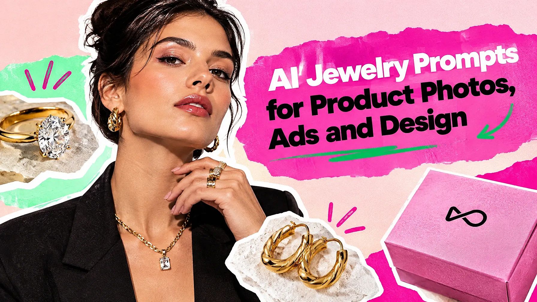 AI Jewelry Prompts for Product Photos, Ads and Design