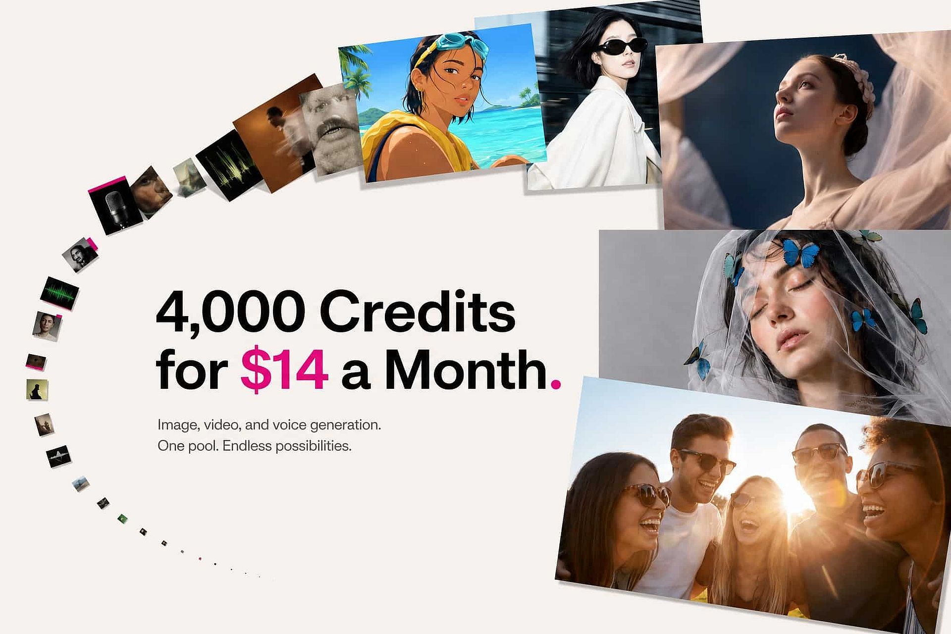 Get 4,000 credits at the entry price