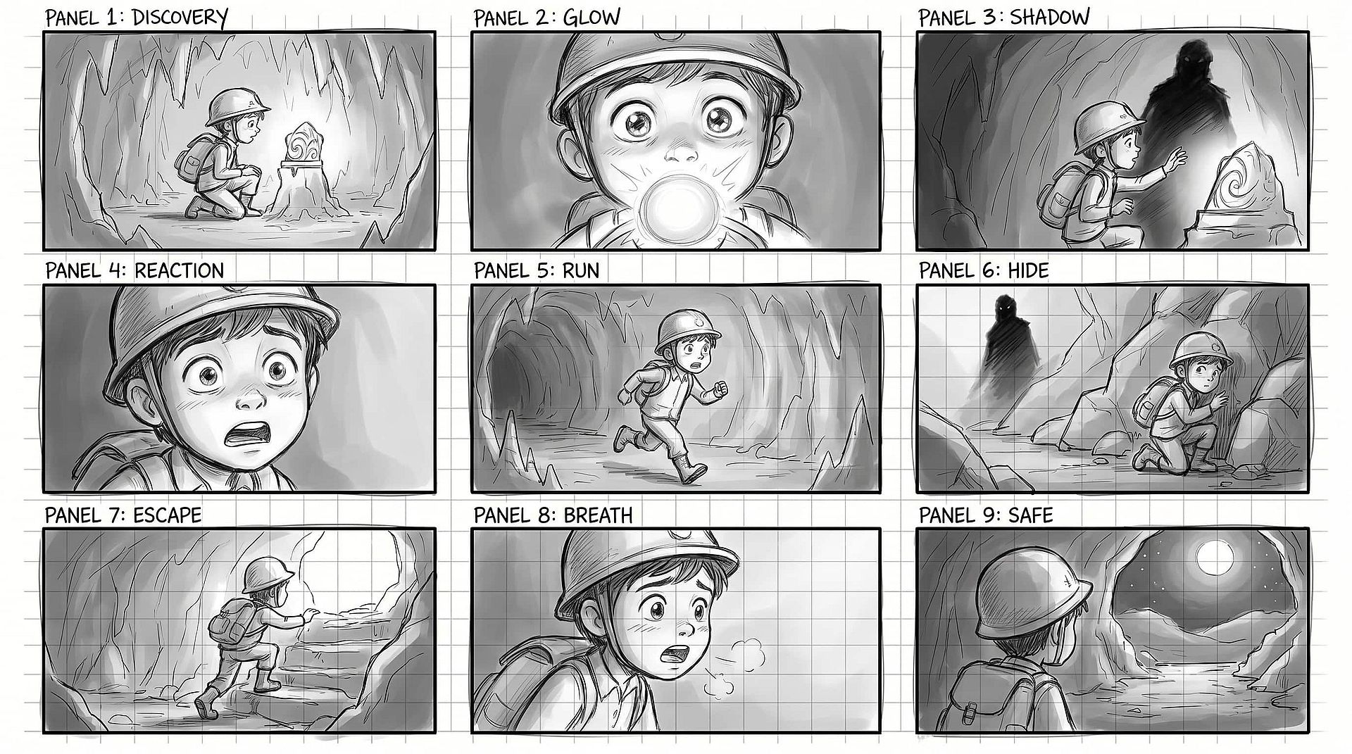 Anime Art and Manga Panels