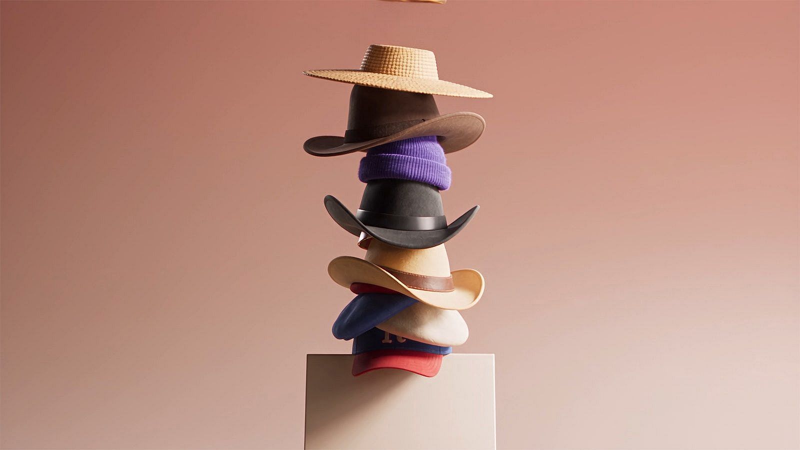 One ad with ten different hooks stacked like hats