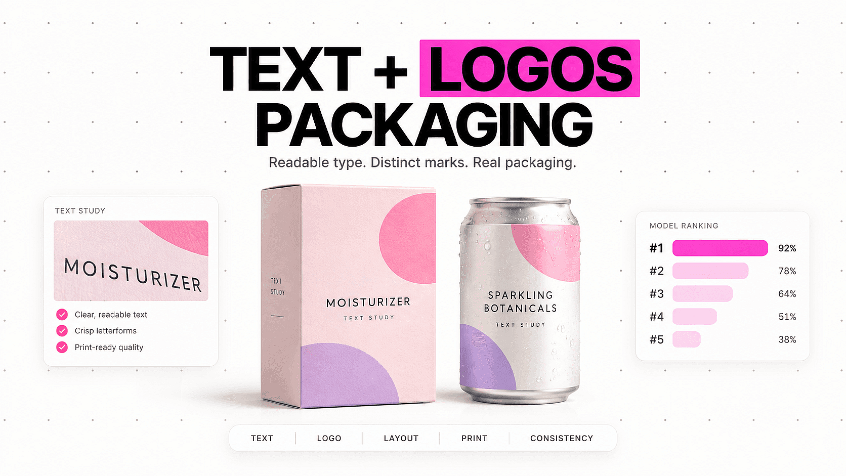Best AI Model for Text and Logos in Packaging Design