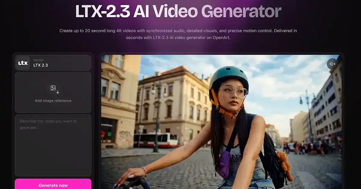 LTX-2.3 AI Video Generator – 4K AI Videos with Native Audio