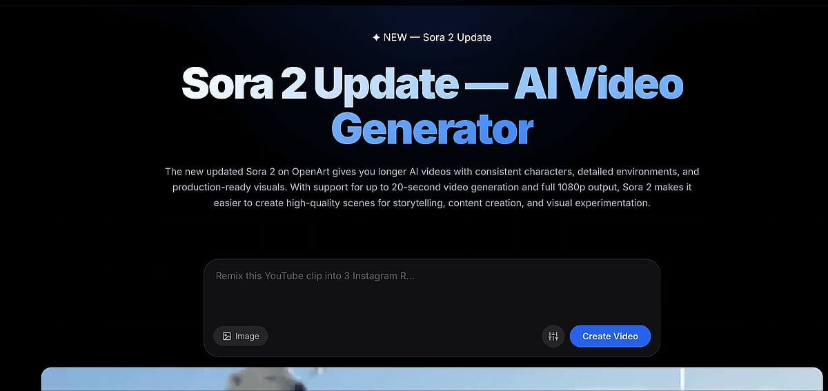 Sora 2 Update - AI Video Generator | OpenArt