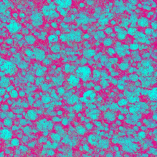 Prompt: cyber coral fluro aqua pattern